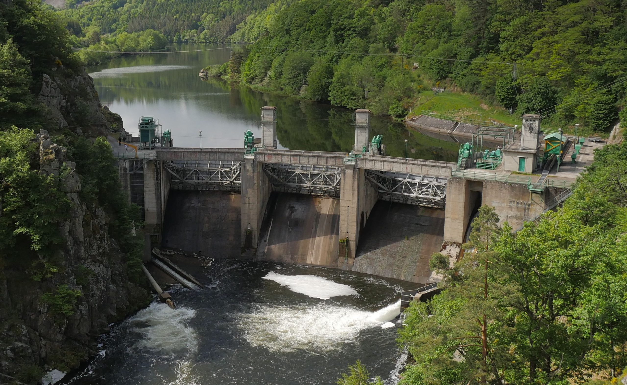 Poutès Dam, River Allier, France